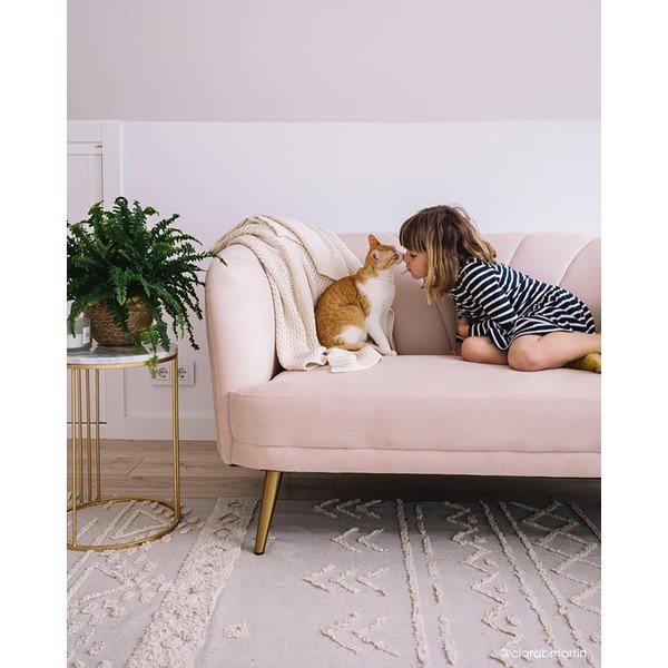 Bijeli periv/ručno rađen pamučan tepih 140x200 cm Tribu Natural – Lorena Canals-image-4