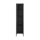 Crna metalna vitrina 40x180 cm Brisbane – House Nordic