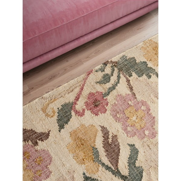 Krem ručno rađena jutena staza 80x200 cm Roya Violette – Elle Decoration-image-4