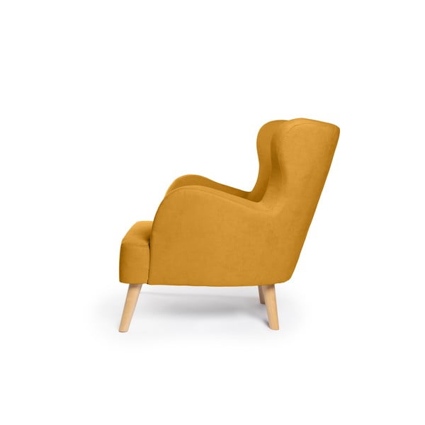 Senf žuta wing fotelja Noemye – Bonami Selection-image-3