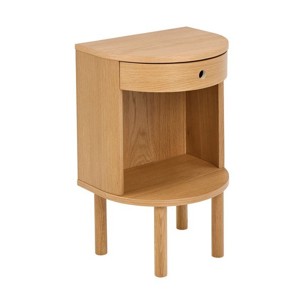 Noćni ormarić u dekoru hrasta u svijetloj prirodnoj boji Paron – Actona-image-2