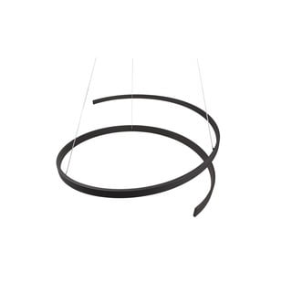 Crna LED viseća svjetiljka s metalnim sjenilom ø 75 cm Cinardi – CINQUE