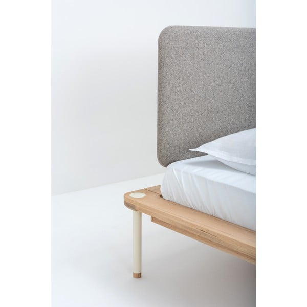 Bračni krevet od hrastovog drveta Gazzda Fina, 140 x 200 cm-image-3