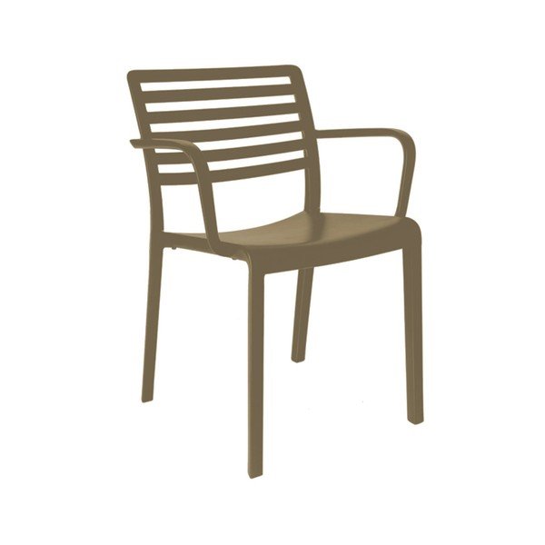 Set od 2 čokoladno smeđe vrtne stolice Resol Lama-image-1