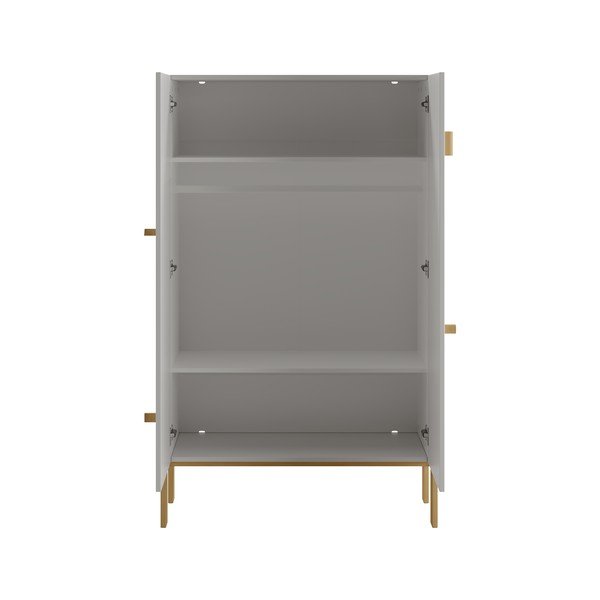 Svijetlo sivi dječji ormar 100x170 cm Cube - Pinio-image-4