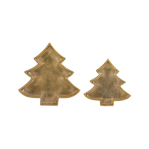 Metalni ukrasni pladanj 24x23 cm Noelle Christmas Tree – Ladelle