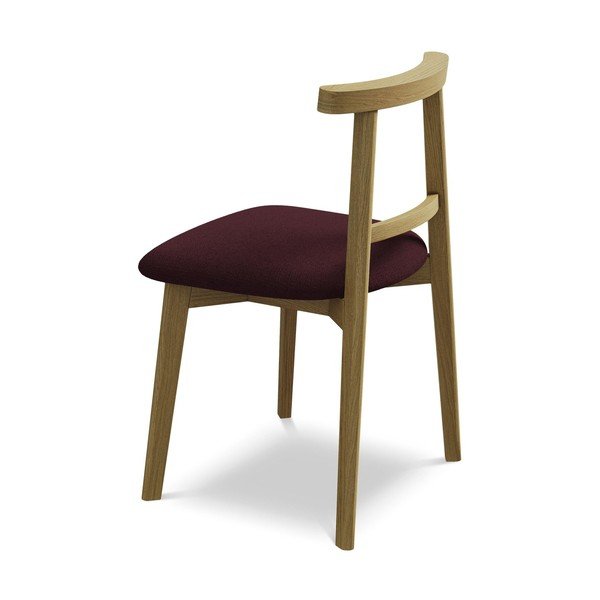 Bordo blagovaonska stolica od masivnog drveta Ohelo – Makamii-image-3