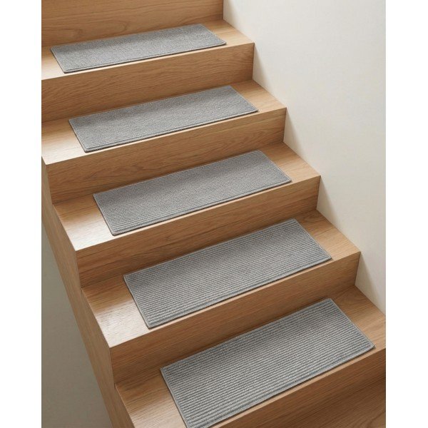 Sivi set tepiha za stepenice 16 kom 25x65 cm Silio – Vitaus-image-1
