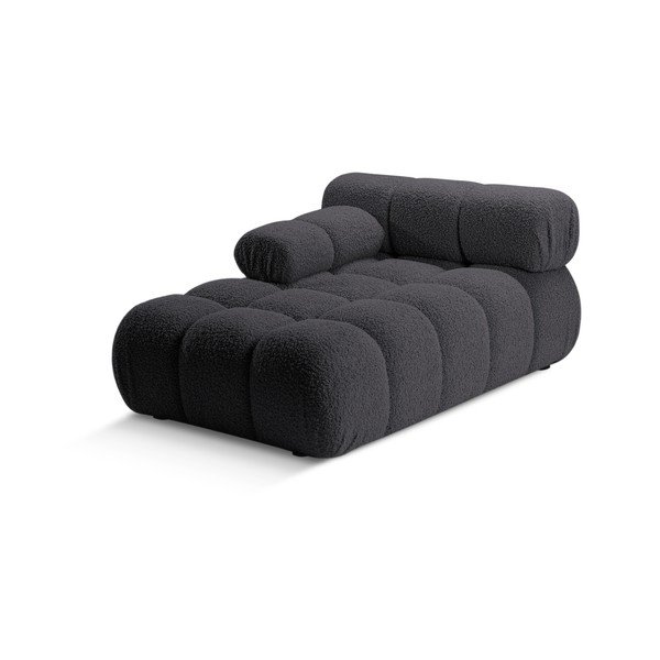 Antracitno siva modularna sjedeća garnitura od bouclé tkanine (s lijevim kutom) Bellis – Micadoni Home-image-3