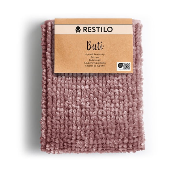 Ljubičasta prostirka za kupaonicu AmeliaHome Bati, 60 x 90 cm