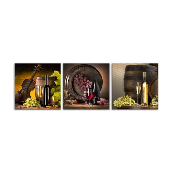 Set od 3 slike Styler Glasspik Set vina