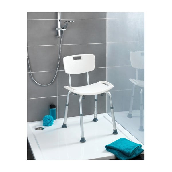 Stolica s naslonom za tuširanje Wenko Stool With Back, 54 x 49 cm-image-4