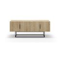 TV komoda u dekoru hrasta u prirodnoj boji 140x55 cm Titan – Marckeric