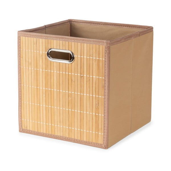 Bambusova kutija za pohranu u prirodnoj boji 31x31x31 cm – Compactor