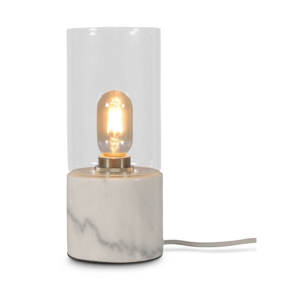 Stolna svjetiljka od bijelog mramora Citylights Athens, visina 25 cm-image-4