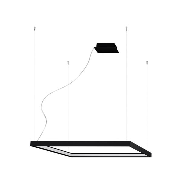 Crna LED viseća lampa 80x80 cm Aura - Nice Lamps