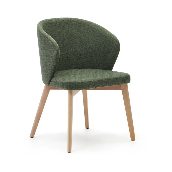 Tamno zelena podstavljena blagovaonska stolica Darice – Kave Home