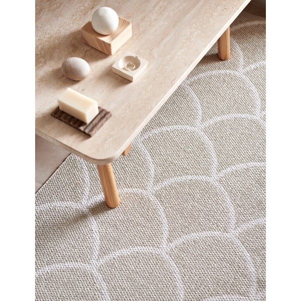 Krem unutarnja i vanjska staza 70x300 cm Kotte Linen – Pappelina-image-3