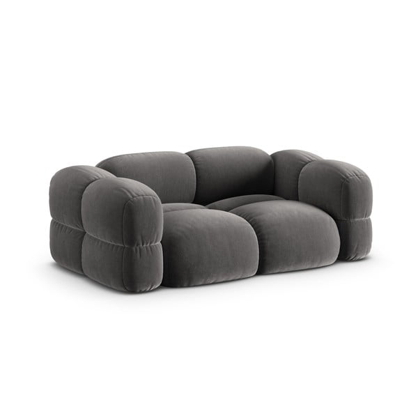 Siva baršunasti sofa 210 cm Loretto – Cosmopolitan Design-image-2