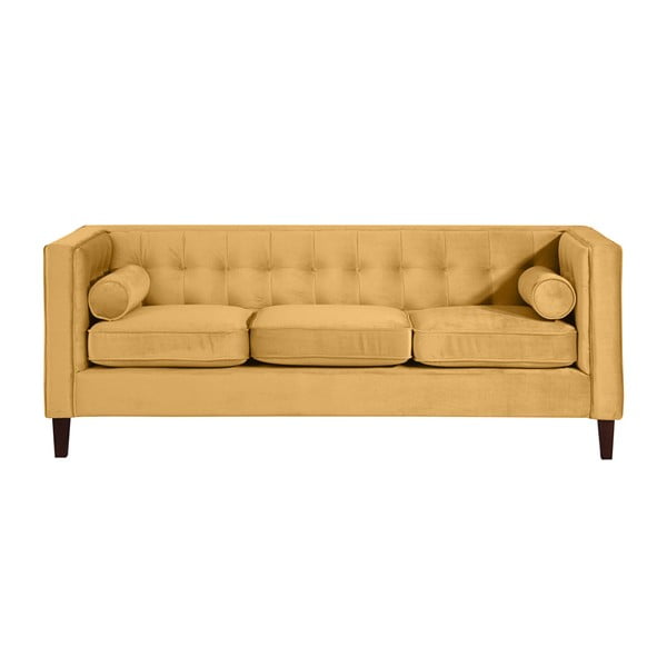 Žuta sofa Max Winzer Jeronimo, 215 cm