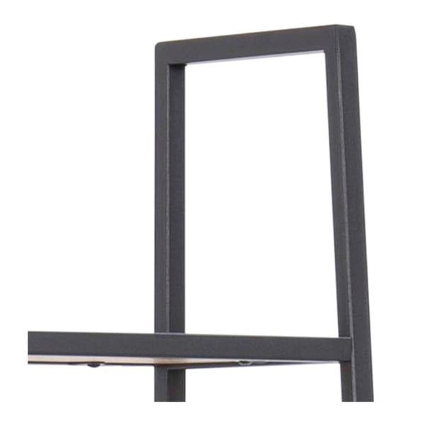 Crni/u prirodnoj boji regal u dekoru hrasta 77x175 cm Seaford – Actona-image-4