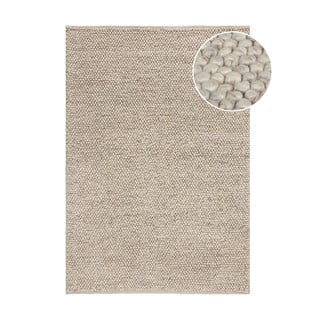 Svijetlo sivi ručno rađen tepih od mješavine vune 80x150 cm Minerals – Flair Rugs