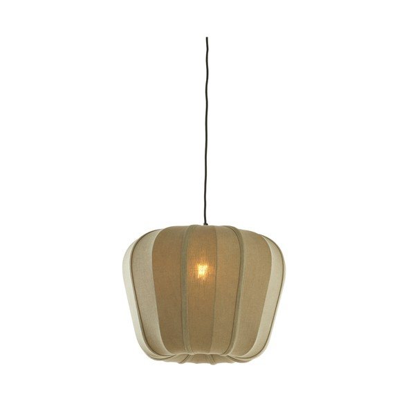 Zelena viseća svjetiljka s tekstilnim sjenilom Zubedo – Light & Living-image-3
