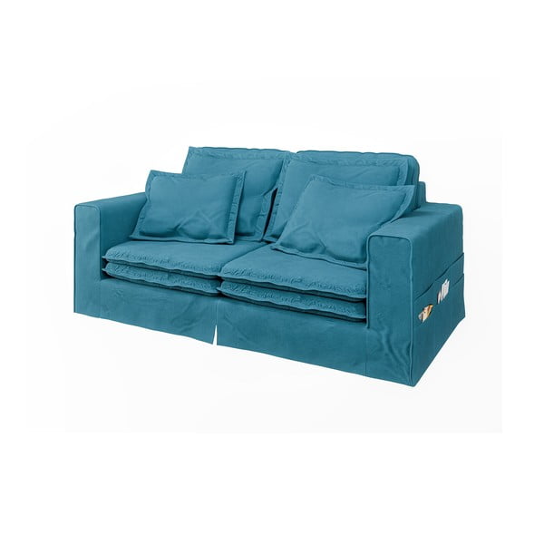 Svijetlo plava sofa 196 cm Nora – Ropez-image-2