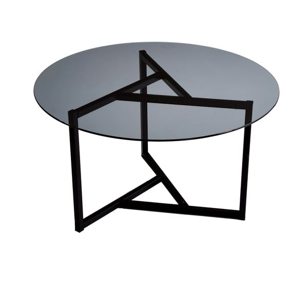 Crni okrugli stolić ø 75 cm Trio - Neostill