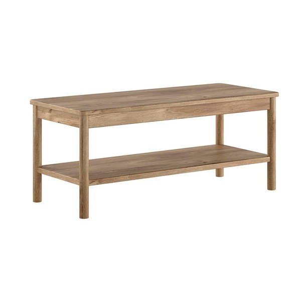 Klupa od masivnog drveta/od MDF-a u prirodnoj boji Olive – Vipack