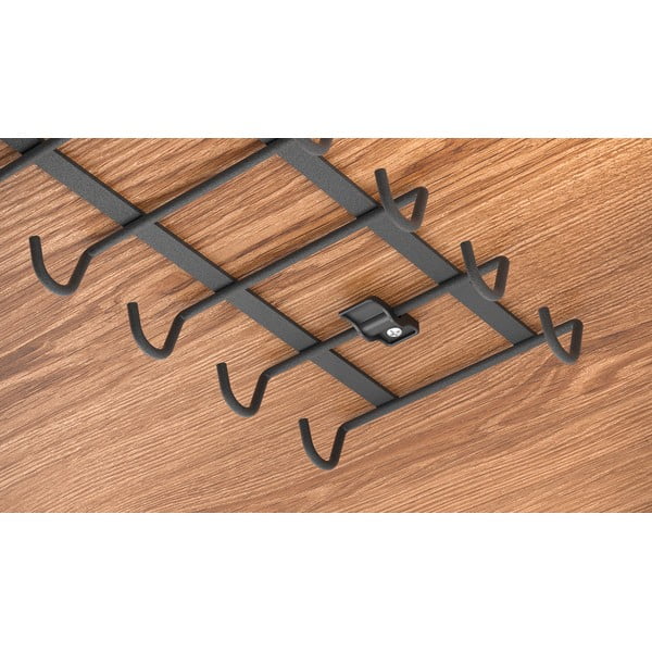 Crni viseći držač za šalice Metaltex My Mug Lava-image-3