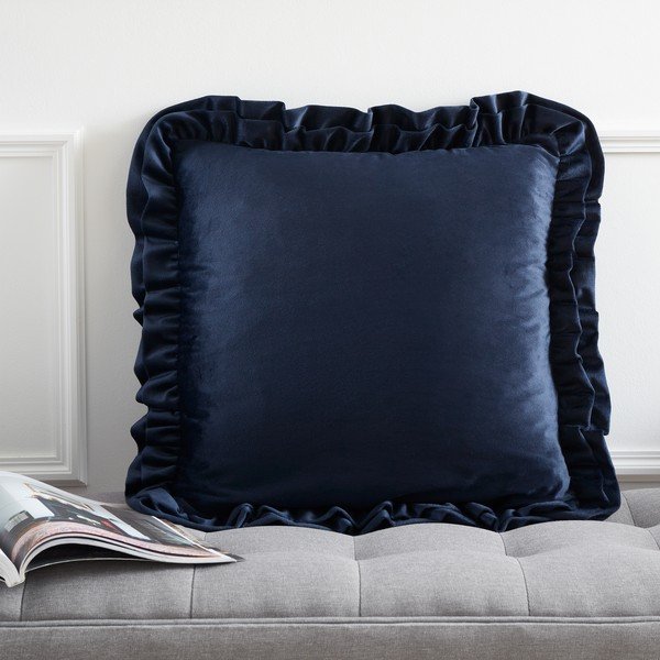 Ukrasni jastuk od samta 43x43 cm Velvet Double Frill – Catherine Lansfield