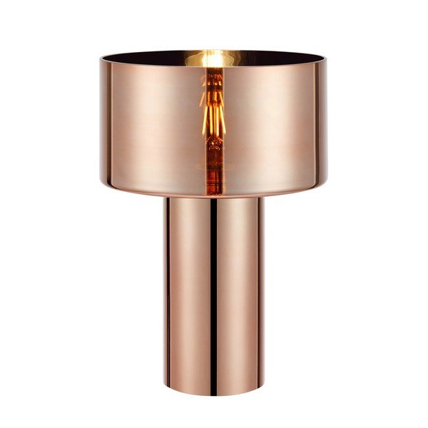 Staklena stolna lampa ružičasto zlatna (visina 32 cm) Corin – Markslöjd