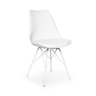 Set s 2 bijele stolice s bijelim metalnim postoljem Bonami Essentials Eco