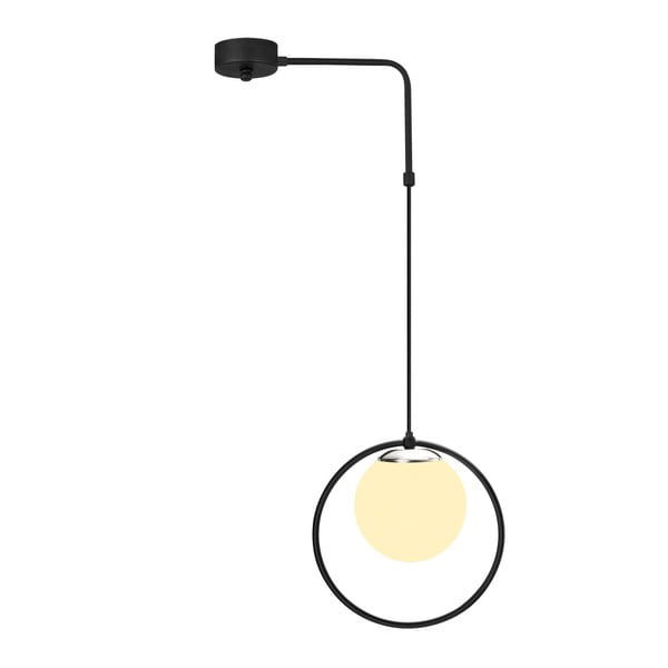 Crna metalna viseća svjetiljka Opviq lights Elpidas-image-1