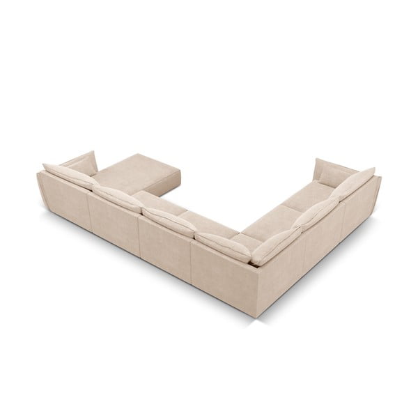 Bež kutna garnitura (lijevi kut) Vanda - Mazzini Sofas-image-3