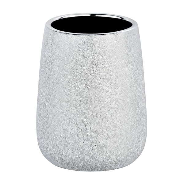 Keramička čaša za četkice za zube u srebrnoj boji Wenko Glimma-image-2