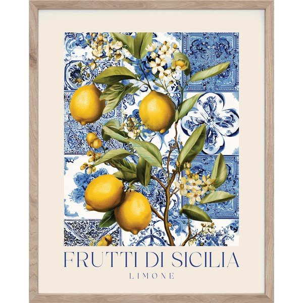 Tiskana slika s okvirom 40x50 cm Sicilia – Styler