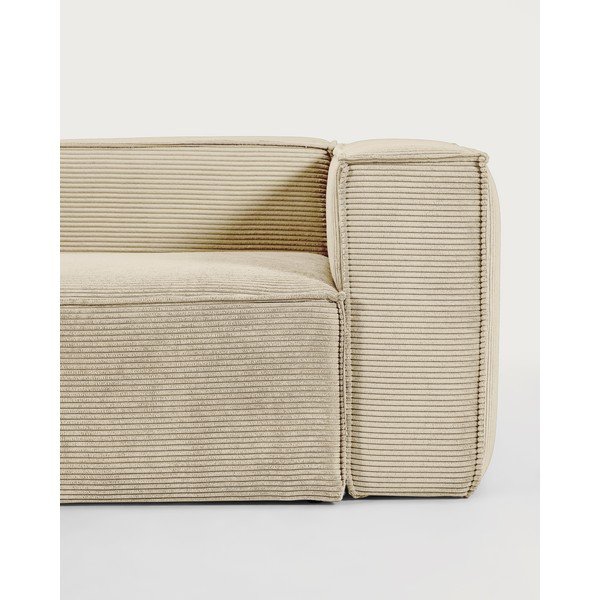 Bež sofa od samta 210 cm Blok – Kave Home-image-2