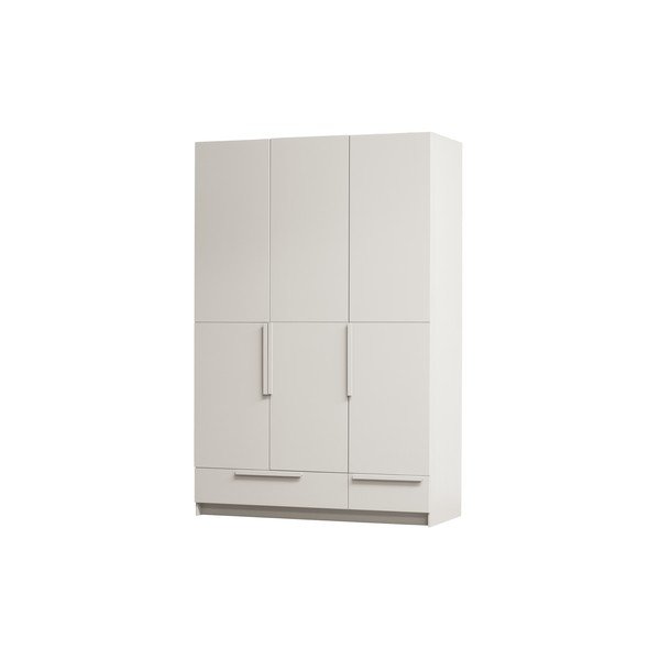 Krem modularni garderobni ormar od masivnog bora 142x215 cm Pure – WOOOD-image-4