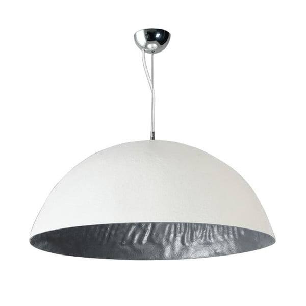 Bijela i srebrna stropna svjetiljka ETH Mezzo Tondo, ⌀ 70 cm
