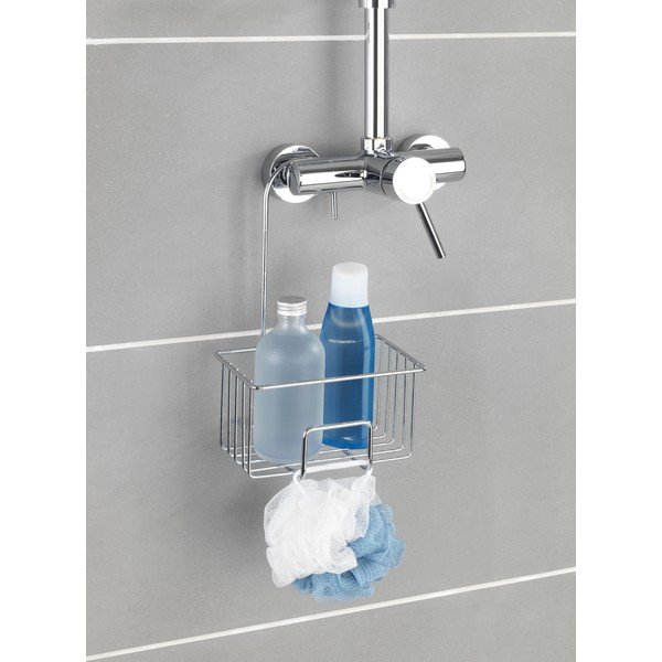 Viseća kupaonska polica od nehrđajućeg čelika u sjajno srebrnoj boji Milito – Wenko-image-1