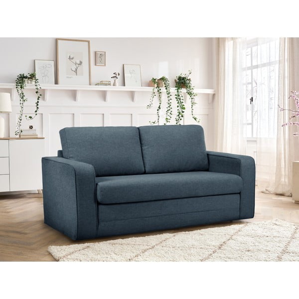 Plava sklopiva sofa 160 cm Come – Bobochic Paris-image-1
