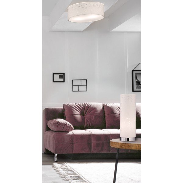 Bijela stolna lampa s tekstilnim sjenilom (visina 35 cm) Thor – Fischer & Honsel-image-4