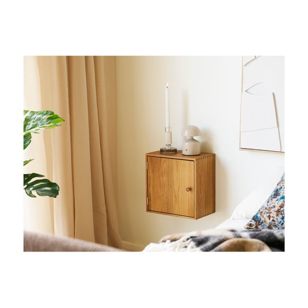 Polica s više razina od punog hrasta u prirodnoj boji 18 cm Townsville – House Nordic-image-1