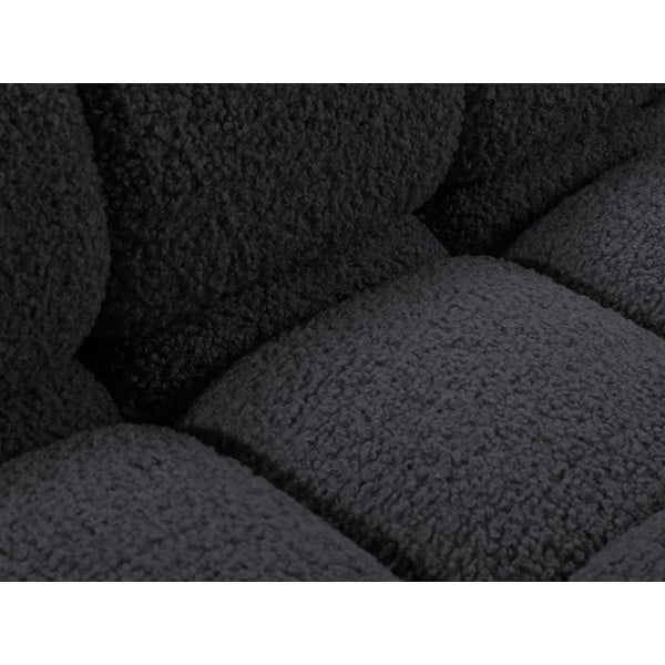 Antracitno siva sofa od bouclé tkanine 288 cm Bellis – Micadoni -image-1