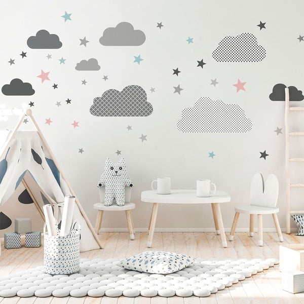 Zidna samoljepljiva naljepnica Ambiance Scandinavian Clouds From The Far North-image-1