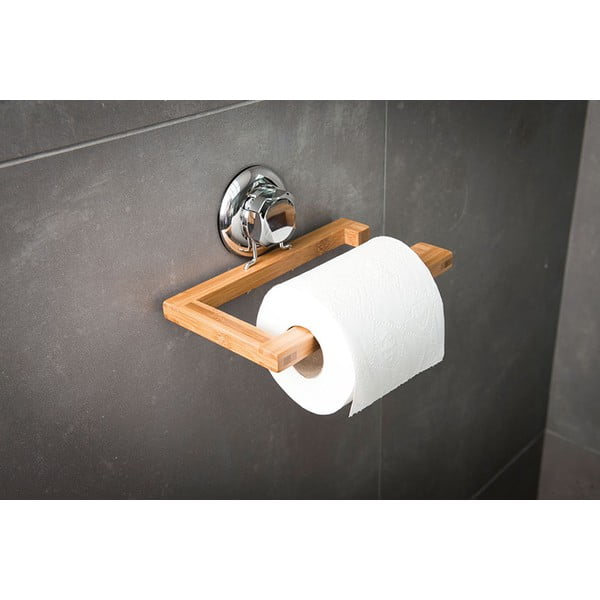 Zidni držač za toaletni papir od bambusa Compactor-image-1
