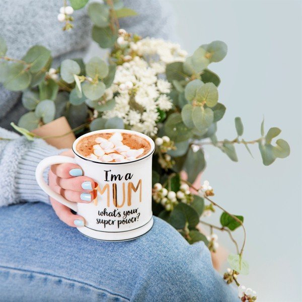 Porculanska šalica Sass & Belle Super Mum, 400 ml-image-1