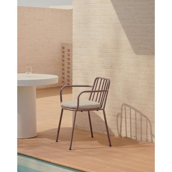 Ljubičaste metalne vrtne stolice u setu 4 kom Bramant – Kave Home-image-1